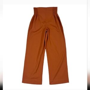 American Rhino Wide Leg Cotton Wharf Pants Rust Red Medium